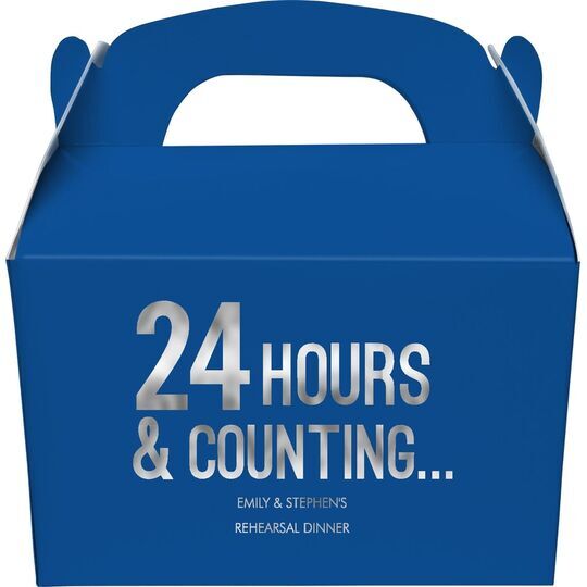 24 Hours and Counting Gable Favor Boxes